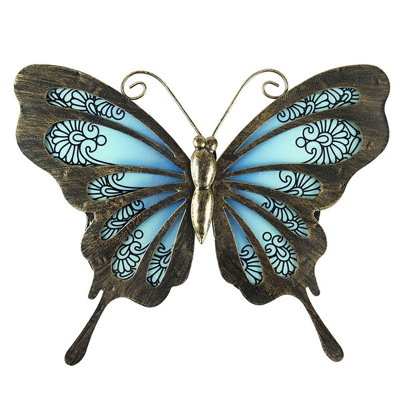 Garden Butterfly of Wall Artwork for Home and Outdoor Decorations Statues Miniatures Sculptures - spotlighthomedecor
