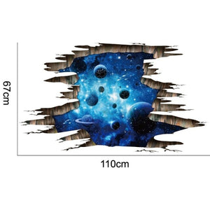 Open image in slideshow, Cosmic Space Galaxy  Floor Mural Decals Wall Stickers - spotlighthomedecor
