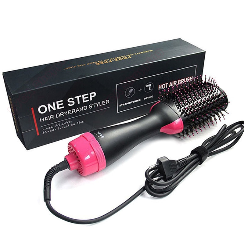 3 in 1 Multifunctional Hair Dryer Volumizer Rotating Hot Hair Brush Curler Roller Styler Comb - spotlighthomedecor