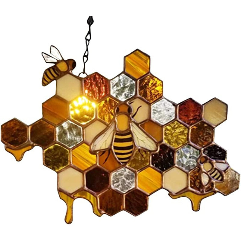 Durable Bee Hanging Suncatcher For Windows Decoration Chandelier Parts DIY Home Wedding Garden Decor Accessories Dropshipping - spotlighthomedecor
