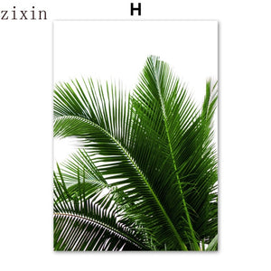 Open image in slideshow, Green Leaf Canvas Print Wall Art for Arrangement - spotlighthomedecor
