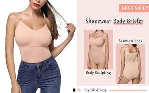 Seamless Shapewear Bodysuit for Women Tummy Control Butt Lifter Invisible Under Dress - spotlighthomedecor