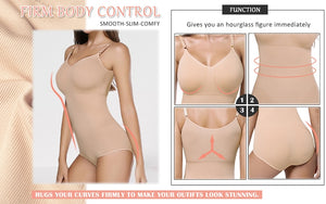 Seamless Shapewear Bodysuit for Women Tummy Control Butt Lifter Invisible Under Dress - spotlighthomedecor