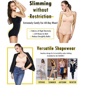 Seamless Shapewear Bodysuit for Women Tummy Control Butt Lifter Invisible Under Dress - spotlighthomedecor