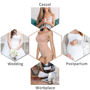 Seamless Shapewear Bodysuit for Women Tummy Control Butt Lifter Invisible Under Dress - spotlighthomedecor