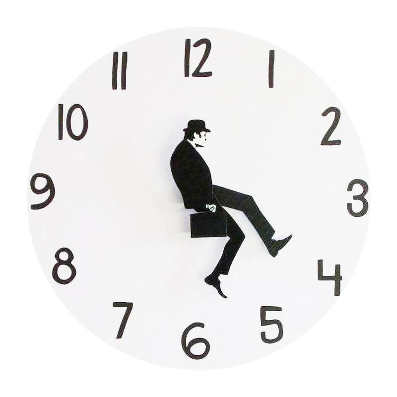 Wall Clocks Ministry Of Silly Walks Clock Durable For Home Decoration - spotlighthomedecor